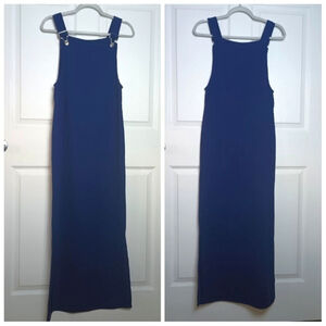Dorothy Perkins Womens Blue Overall Maxi Dress Size 4